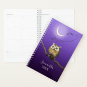 Monogram Owl Night Moonlight Deep Blue Planner Planer (Anzeige)
