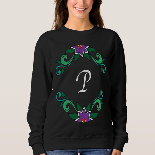 Monogram P Dia de los Muertos inspired Sweatshirt (Vorderseite)