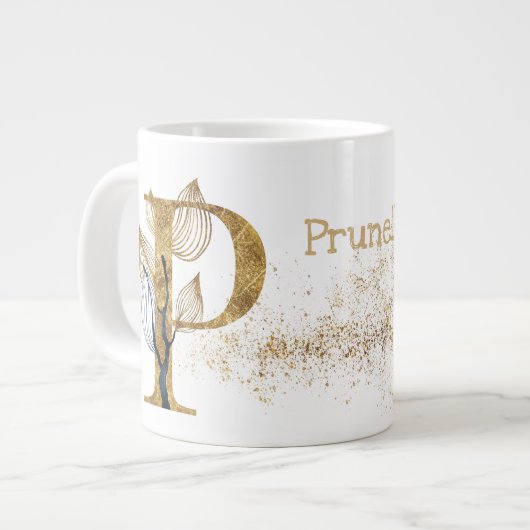 Monogram "P" Jumbo Tasse Soup Ice Cream (Vorderseite Links)