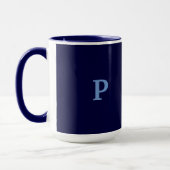Monogram P Navy Blue Combo Tasse (Links)