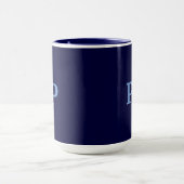 Monogram P Navy Blue Combo Tasse (Zentrum)