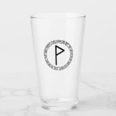 Monogram P - Viking Style - Pint Glass Glas (Vorderseite)