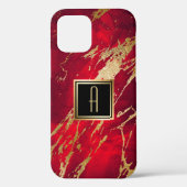 Monogram Paint Splash Case-Mate iPhone Hülle (Rückseite)