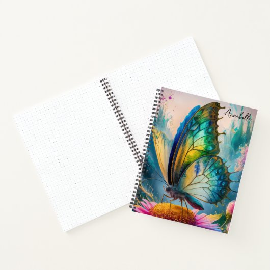 Monogram Painted Butterfly Notizblock (Innenseite)