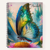 Monogram Painted Butterfly Notizblock (Vorderseite)