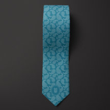 Monogram Paisley Aquamarine