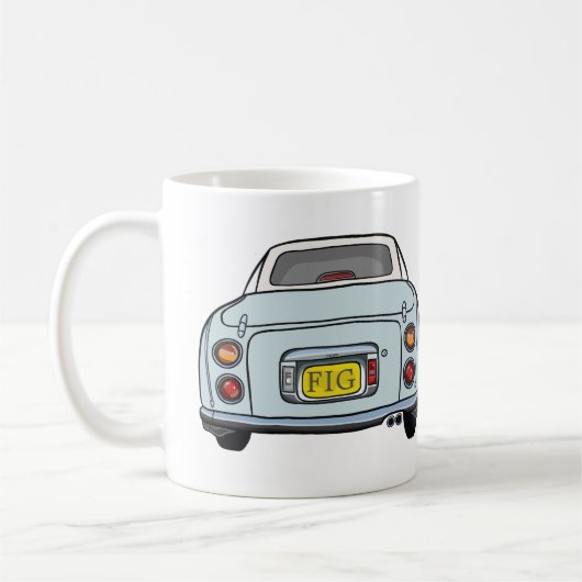 Monogram Pale Aqua Figaro Car Kaffeetasse (Links)
