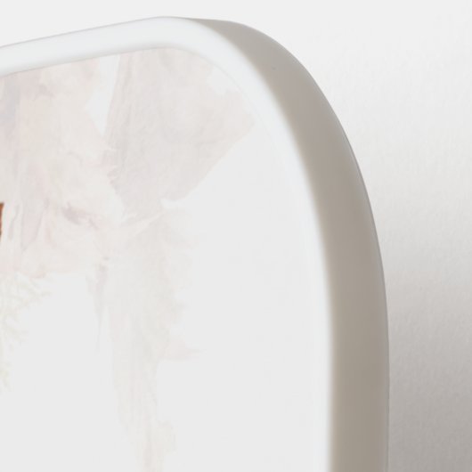 Monogram Pampas Grass Botanischer Skriptname Pickleball Schläger (Linke Seite)