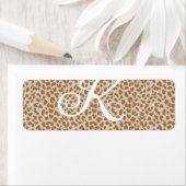 Monogram panther skin light brown pattern name let (Insitu)