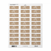 Monogram-Pantherhaut hellbraunes Muster Name Buchs (Vorne)