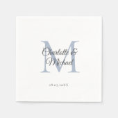 Monogram Paper Napkin Serviette (Vorderseite)