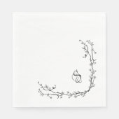 Monogram Paper Napkins Serviette (Vorderseite)