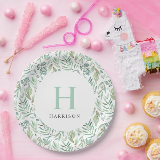 Monogram Pappteller (Party)