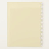 Monogram Parrots Blue Red Blume Beige Planner Planer (Rückseite)