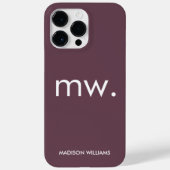 Monogram Pastel Elegant Feminine Minimalistisch Ca Case-Mate iPhone Hülle (Rückseite)