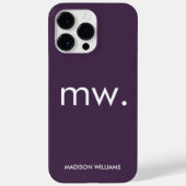 Monogram Pastel Elegant Feminine Minimalistisch Ca Case-Mate iPhone Hülle (Rückseite)