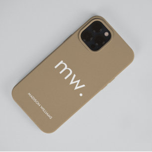 Monogram Pastel Elegant Feminine Minimalistisch Ca Case-Mate iPhone 14 Pro Max Hülle