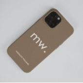 Monogram Pastel Elegant Feminine Minimalistisch Ca Case-Mate iPhone Hülle