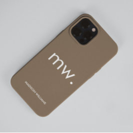 Monogram Pastel Elegant Feminine Minimalistisch Ca Case-Mate iPhone 14 Pro Max Hülle