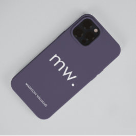 Monogram Pastel Elegant Feminine Minimalistisch Ca Case-Mate iPhone 14 Pro Max Hülle