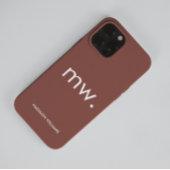 Monogram Pastel Elegant Feminine Minimalistisch Ca Case-Mate iPhone Hülle