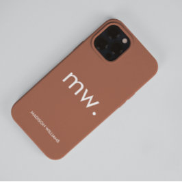 Monogram Pastel Elegant Feminine Minimalistisch Ca Case-Mate iPhone 14 Pro Max Hülle