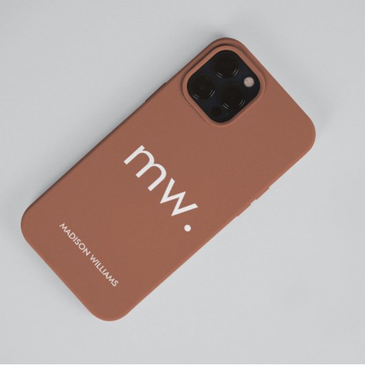 Monogram Pastel Elegant Feminine Minimalistisch Ca Case-Mate iPhone Hülle