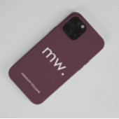 Monogram Pastel Elegant Feminine Minimalistisch Ca Case-Mate iPhone Hülle