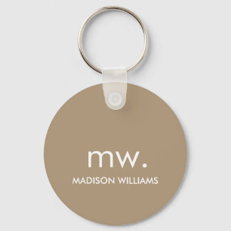 Monogram Pastel Elegant Stilvoll Moderne Minimalis Schlüsselanhänger