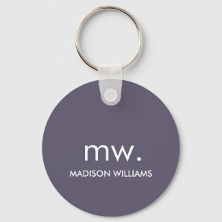 Monogram Pastel Elegant Stilvoll Moderne Minimalis Schlüsselanhänger
