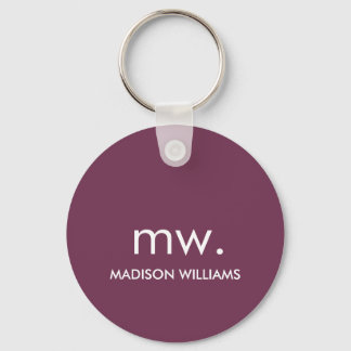 Monogram Pastel Elegant Stilvoll Moderne Minimalis Schlüsselanhänger