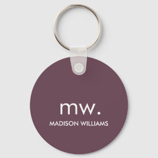 Monogram Pastel Elegant Stilvoll Moderne Minimalis Schlüsselanhänger