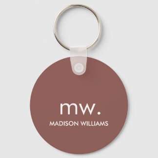 Monogram Pastel Elegant Stilvoll Moderne Minimalis Schlüsselanhänger