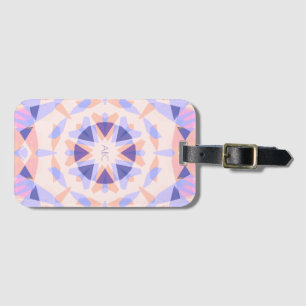 Monogram Pastel Lila Hübsch Pink Magic Star Girl Gepäckanhänger