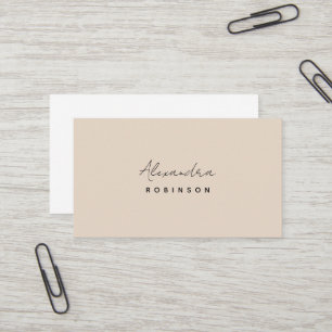 Monogram Pastel Minimalistisch Feminine Business C Visitenkarte