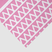 Monogram Pastel Pink Muster Weihnachten Seidenpapier (Detail)