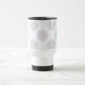 Monogram Pastel Rainbow Sundae Polka Dot Mandala Reisebecher (Mittel)