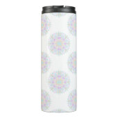 Monogram Pastel Rainbow Sundae Polka Dot Mandala Thermosbecher (Rückseite)