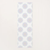 Monogram Pastel Rainbow Sundae Polka Dot Mandala Yogamatte (Rückseite)