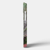 Monogram Peacock Feather Blackberry Bold Case (Rückseite / Links)