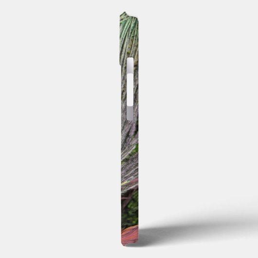 Monogram Peacock Feather Blackberry Bold Case (Rückseite / Links)