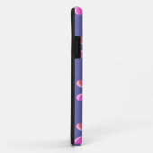 Monogram Periwinkle Floral Retro Muster Case-Mate iPhone Hülle (Hinten/Rechts)