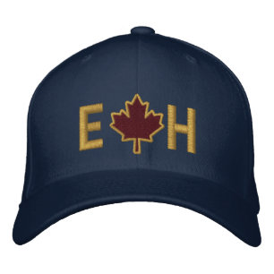 Monogram personalisieren Sie die Ahornleaf-Sticker Bestickte Baseballkappe