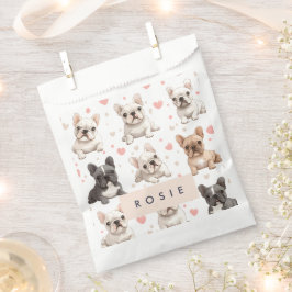 Monogram Personalisiert Adorable French Bulldog Geschenktütchen