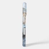 Monogram Personalisiert Blue Marble iPhone Case (Rückseite / Rechts)