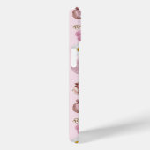 Monogram Personalisiert Coquette Pink Moon Feminin Case-Mate iPhone Hülle (Rückseite / Rechts)