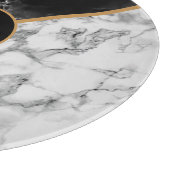 Monogram Personalisiert Cutting Board Marmor Schneidebrett (Ecke)