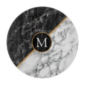 Monogram Personalisiert Cutting Board Marmor Schneidebrett (Vorderseite)