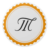 Monogram Personalisiert Modern #5 Keramikknauf (Vorderseite)