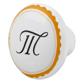 Monogram Personalisiert Modern #5 Keramikknauf (Rechts)